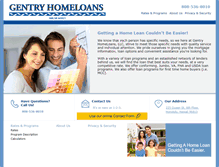 Tablet Screenshot of gentryhomeloans.com